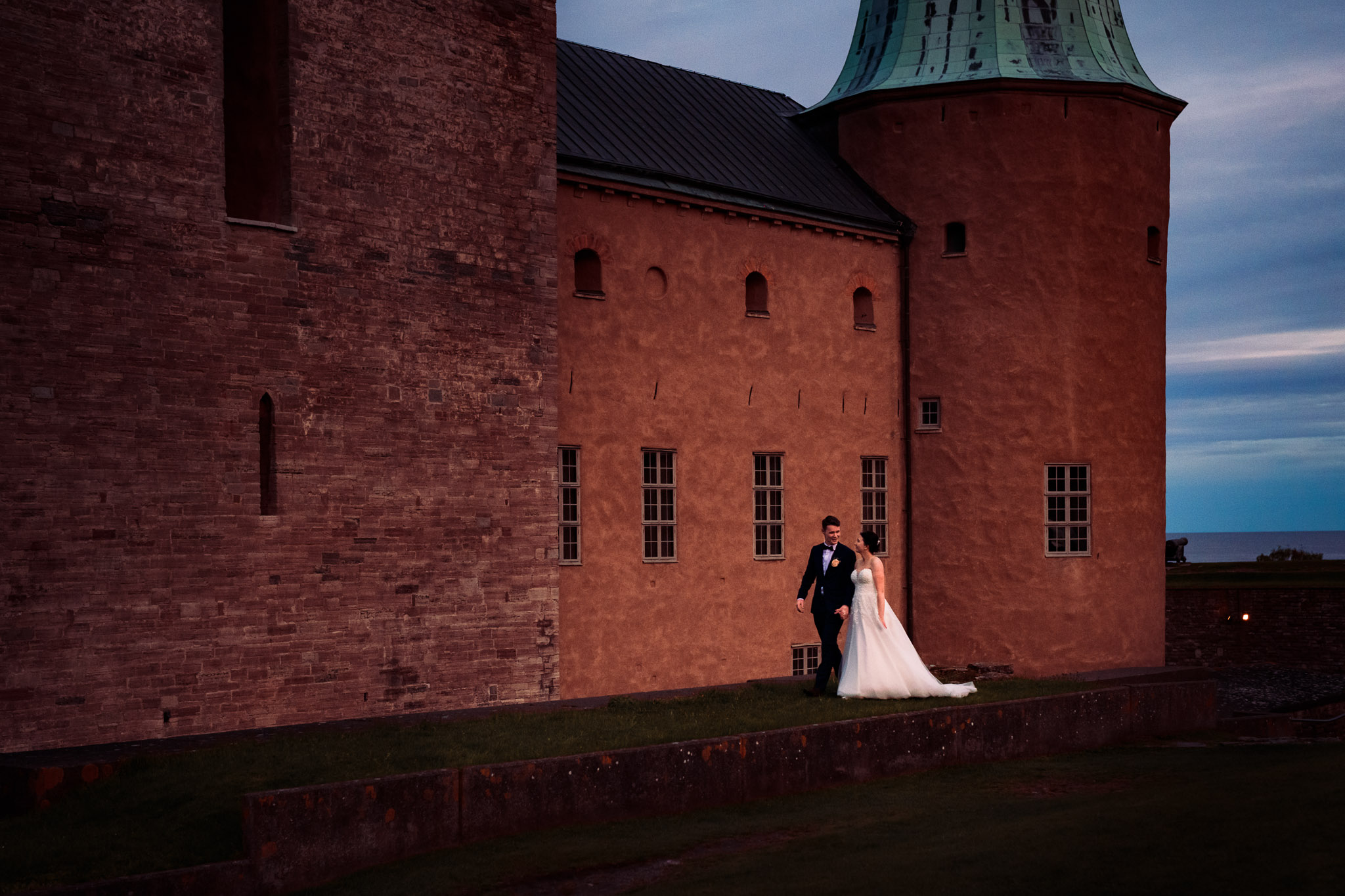 Bröllopsporträtt Kalmar Slott